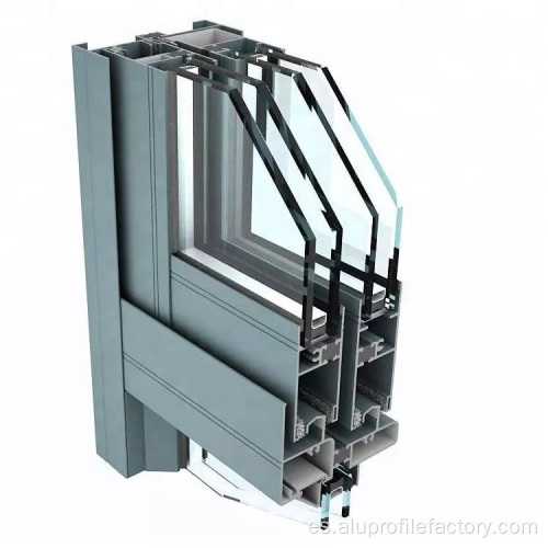 Perfil de pared de cortina de extrusión de aluminio de rotura térmica